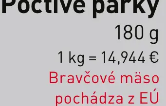 Poctivé párky
