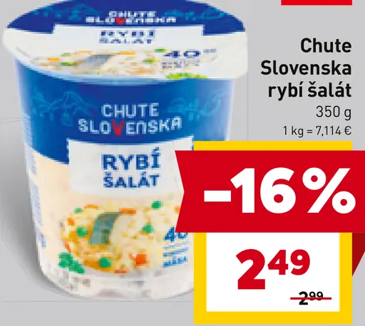 Chute Slovenska rybí šalát