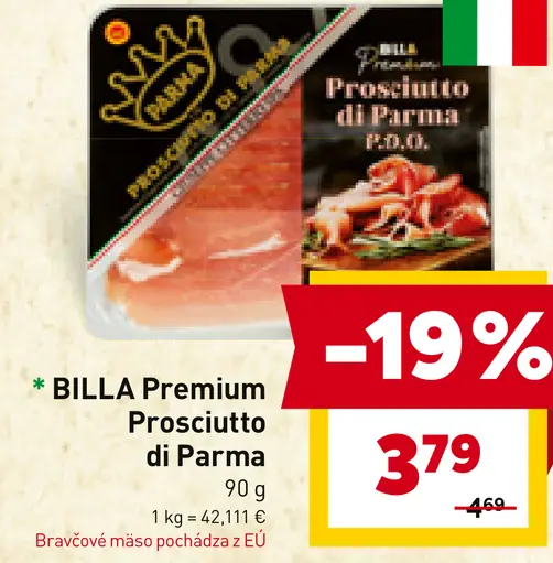 BILLA Premium Prosciutto di Parma