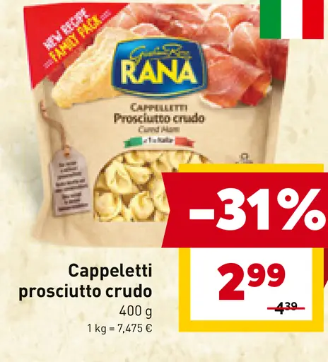 Cappelletti prosciutto crudo
