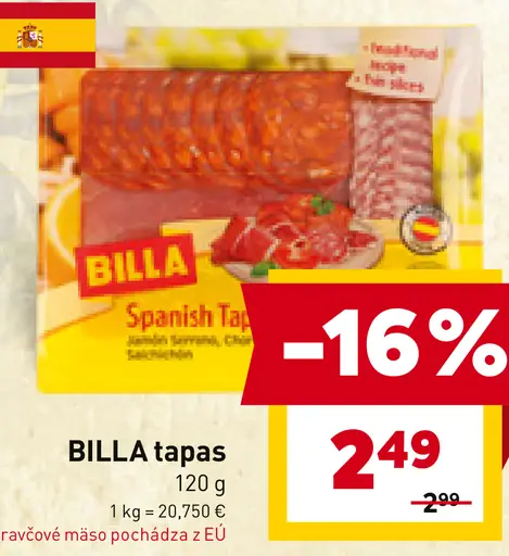 BILLA tapas