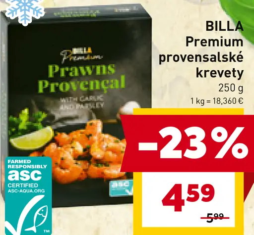 BILLA Premium provensalské krevety