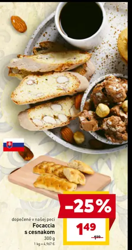 Focaccia s cesnakom