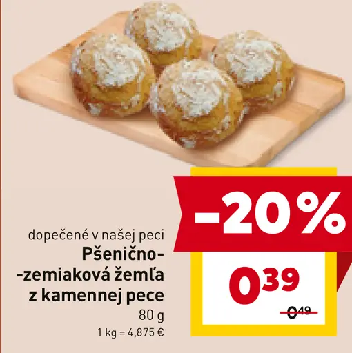 Pšenično-zemiaková žemľa