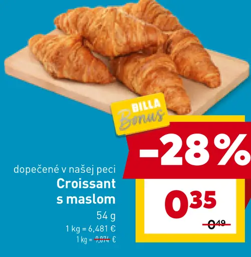 Croissant s maslom