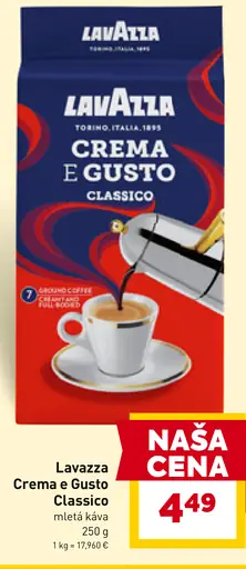 Lavazza Crema e Gusto Classico zrnková káva
