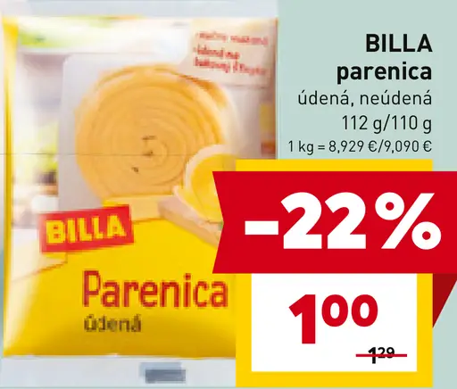 BILLA parenica údená