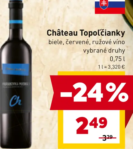 Château Topoľčianky víno