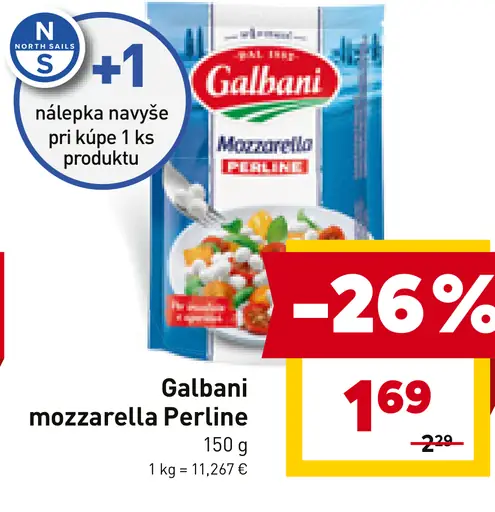 Galbani mozzarella Perline