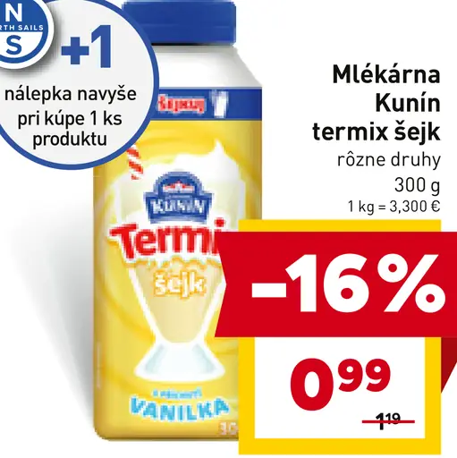 Mlékárna Kunín Termix šejk