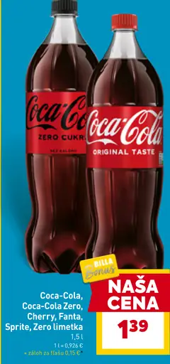 Coca-Cola, Coca-Cola Zero, Fanta, Sprite, Zero limetka, Cherry