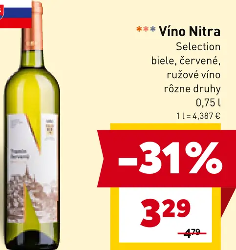 Vino Nitra Selection víno