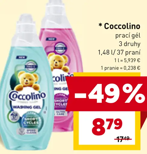 Coccolino prací gél