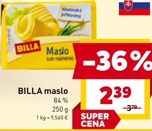 BILLA maslo