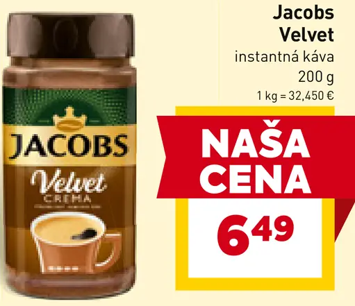 Jacobs Velvet instantná káva