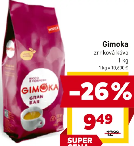 Gimoka zrnková káva