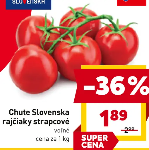 Chute Slovenska rajčiny strapcové