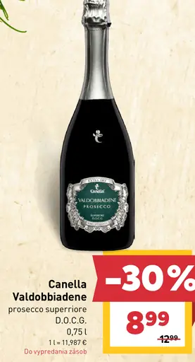 Canella Valdobbiadene prosecco superiore D.O.C.G.