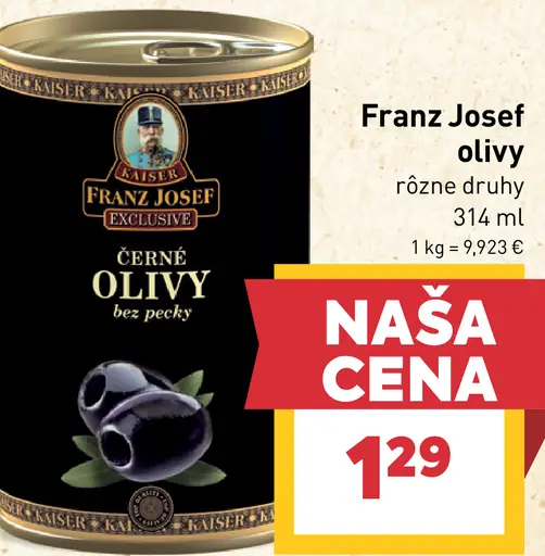 Franz Josef čierne olivy