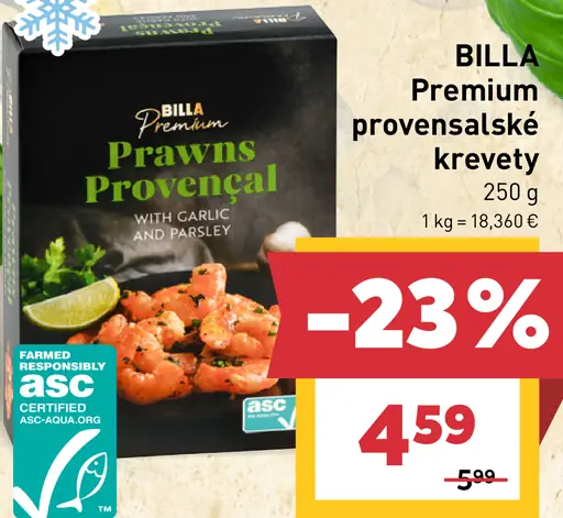 BILLA Premium provensalské krevety