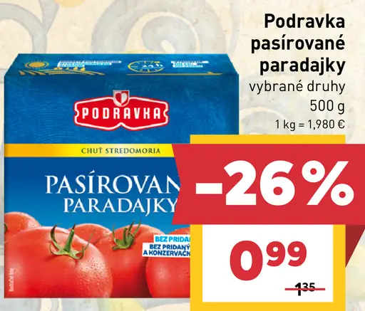 Podravka Pasírované paradajky