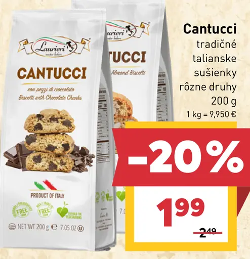Cantucci tradičné talianske sušienky