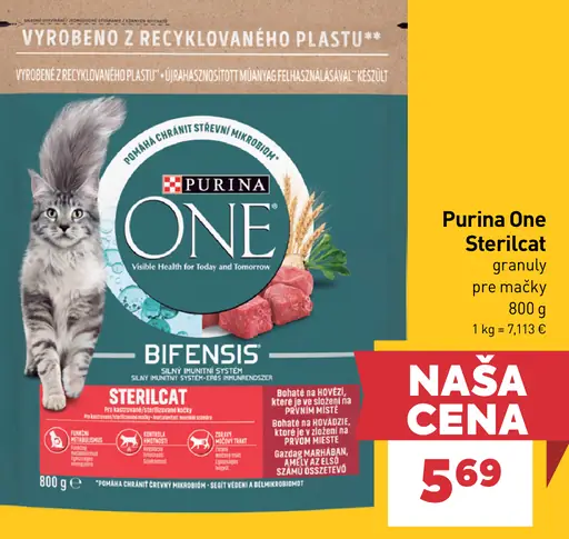 Purina One Sterilcat granuly pre mačky