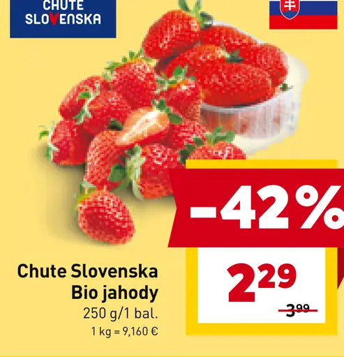 Chute Slovenska Bio jahody
