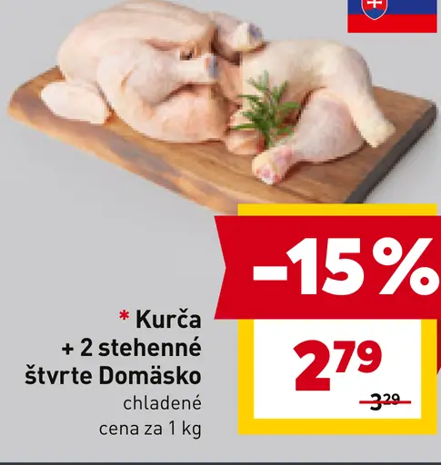 Kurča + 2 stehnenné štvrte Domäsko