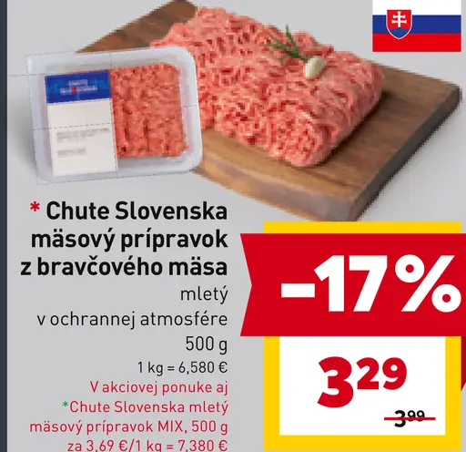 Chute Slovenska Mäsový prípravok z bravčového mäsa