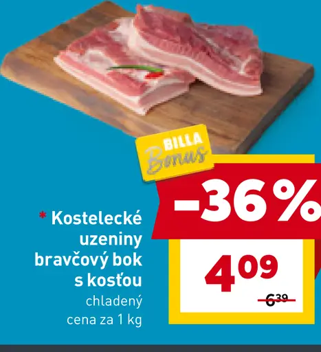 Kostelecké bravčový bok s kosťou