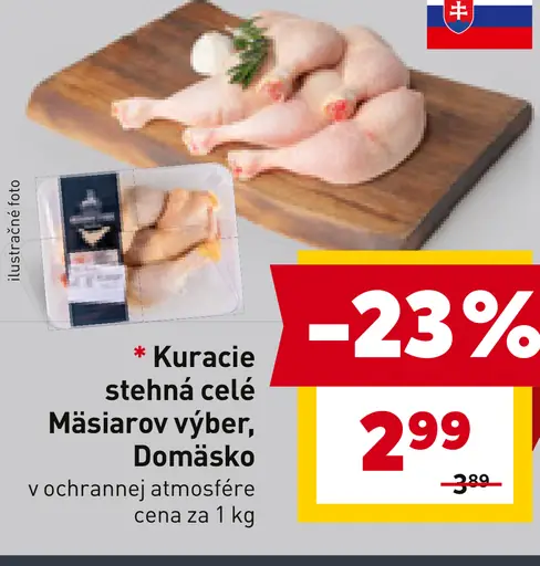 Kuracie stehná celé Mäsiarov výber, Domäsko