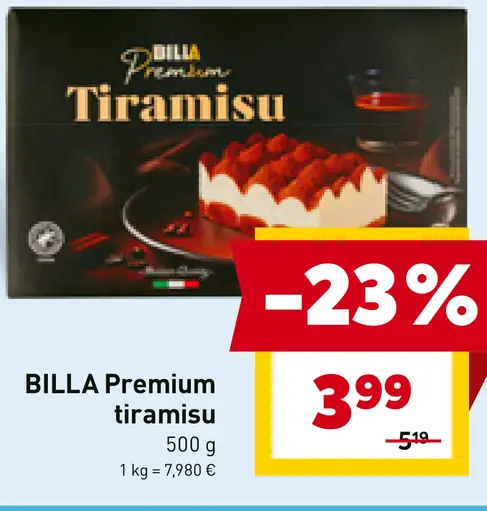 BILLA Premium Tiramisu