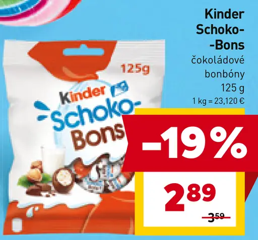 Kinder Schoko-Bons čokoládové bonbóny