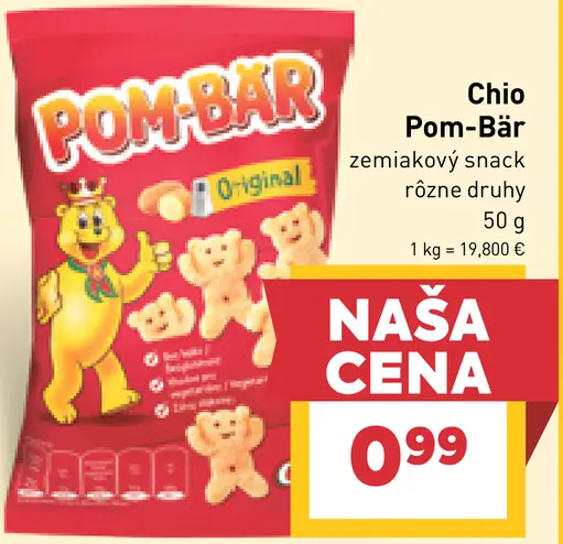 Chio Pom-Bär zemiakový snack