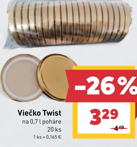 Twist viečka