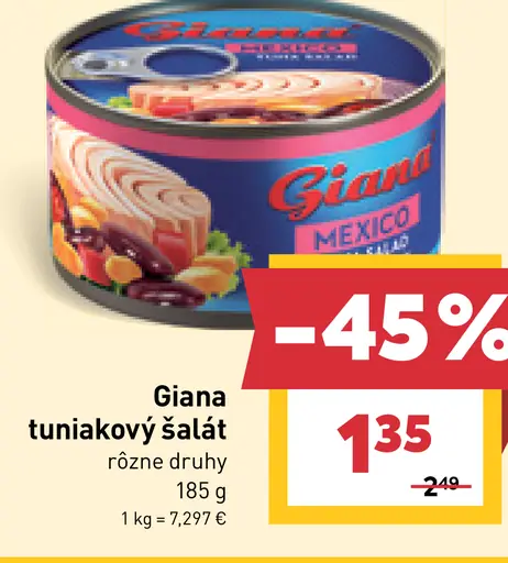 Giana tuniakový šalát