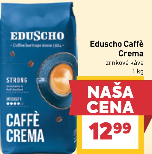 Eduscho Caffè Crema zrnková káva