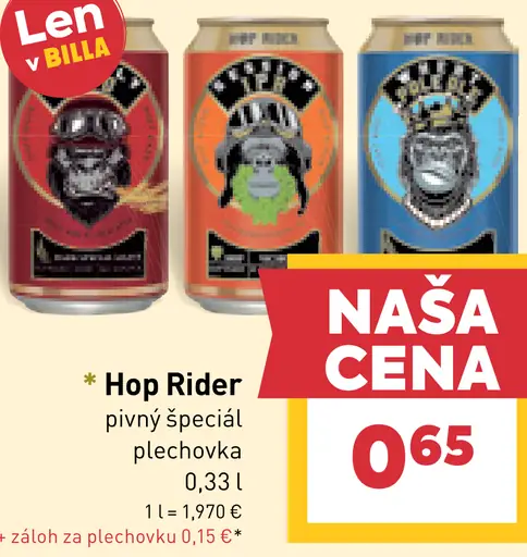 Hop Rider pivný špeciál