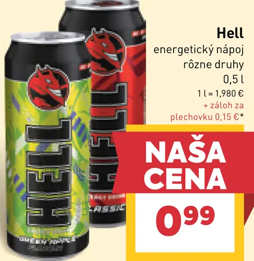 Hell energetický nápoj plechovka
