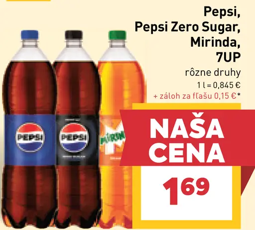 Pepsi, Pepsi Zero, Mirinda, 7Up