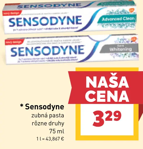 Sensodyne zubná pasta