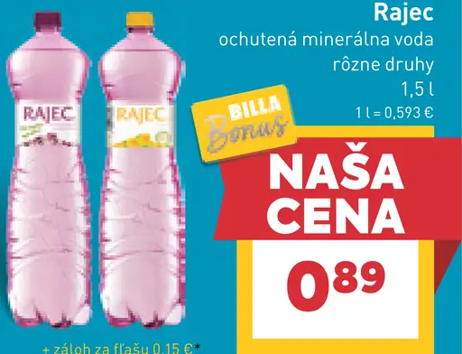 Rajec minerálna voda sýtená
