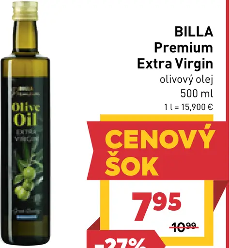 BILLA Olivový olej Extra Virgin