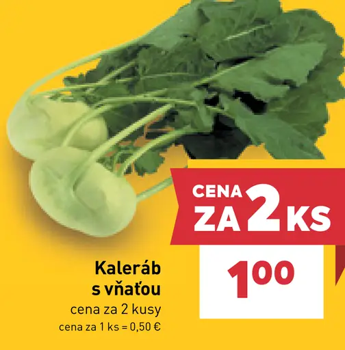 Kaleráb s vňaťou