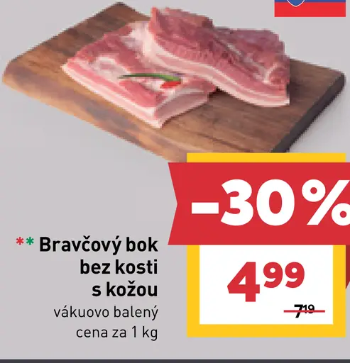 Údený bok bez kosti