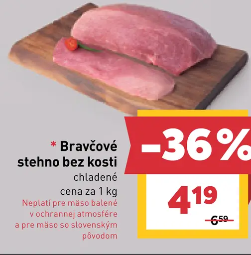 Bravčové stehno bez kosti