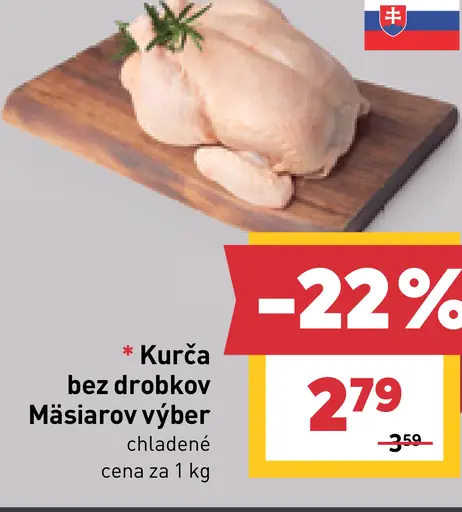 Kurča bez drobkov Mäsiarov výber