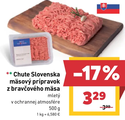 Chute Slovenska Mäsový prípravok z bravčového mäsa