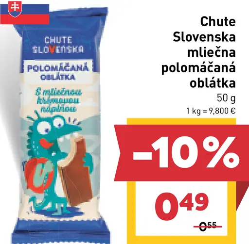Chute Slovenska mliečna oblátka